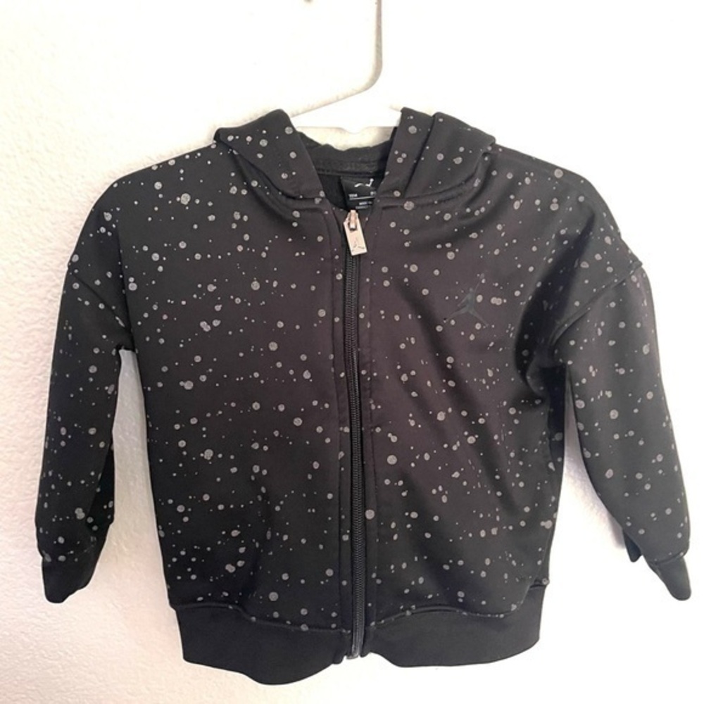JORDAN therma-fit black zip hoodie sweater size 18M